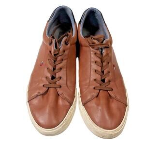 Tommy Hilfiger Men's Brecon Brown Sneakers Size 12 Casual Lace-Up Shoes